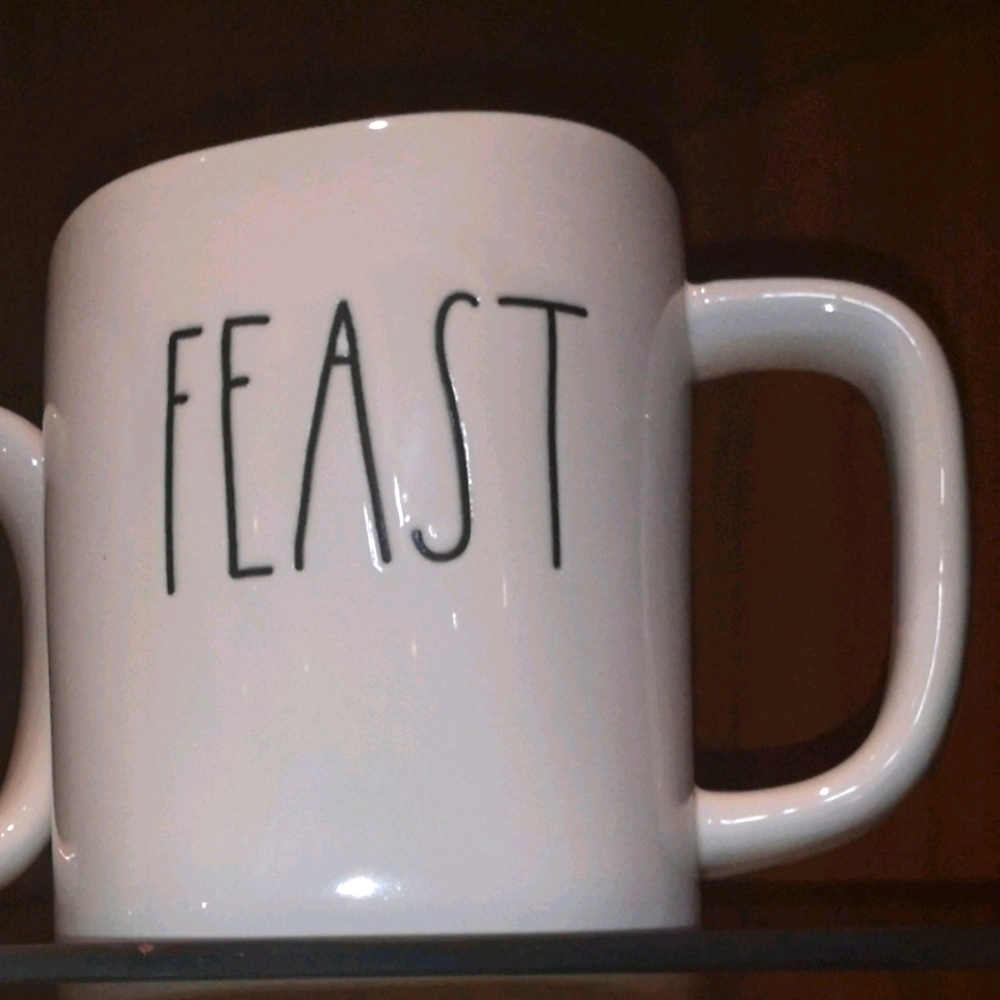Feast white Rae Dunn Mug